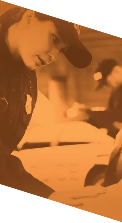 Fire service professional in scenario-based training